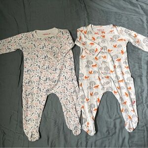Magnetic Me footies - 2 sets of organic cotton footies - 6-9mos size